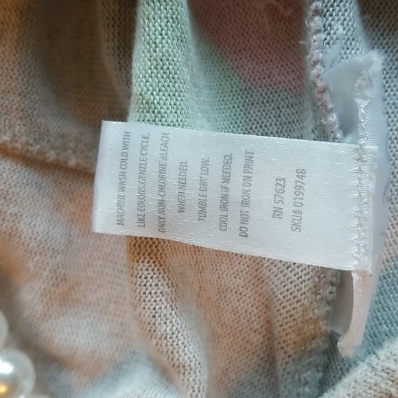 Just Be Womens Pink Grey floral Maternity Pull Over Hoodie Shirt - Picture 11 of 11